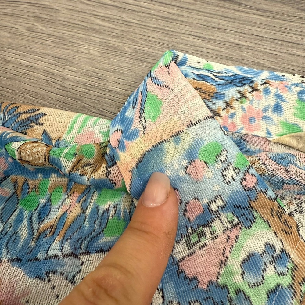 Shirts By Cracker Vtg Patchwork Landscape Print B… - image 7